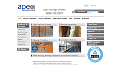 Desktop Screenshot of apexstoragesystems.co.uk