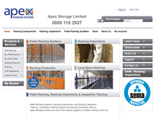 Tablet Screenshot of apexstoragesystems.co.uk